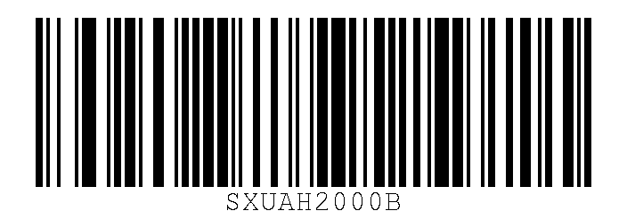 Code 128 programming barcode encoding FNC3 + SXUAH2000B, which sets the DS4308&rsquo;s USB Device Type to USB CDC Host
